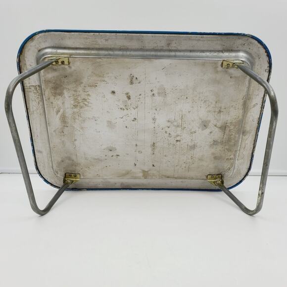 Vintage 1960's Tin Children's TV Tray Bozo the Clown on TV w/ Folding Legs - Picture 7 of 10